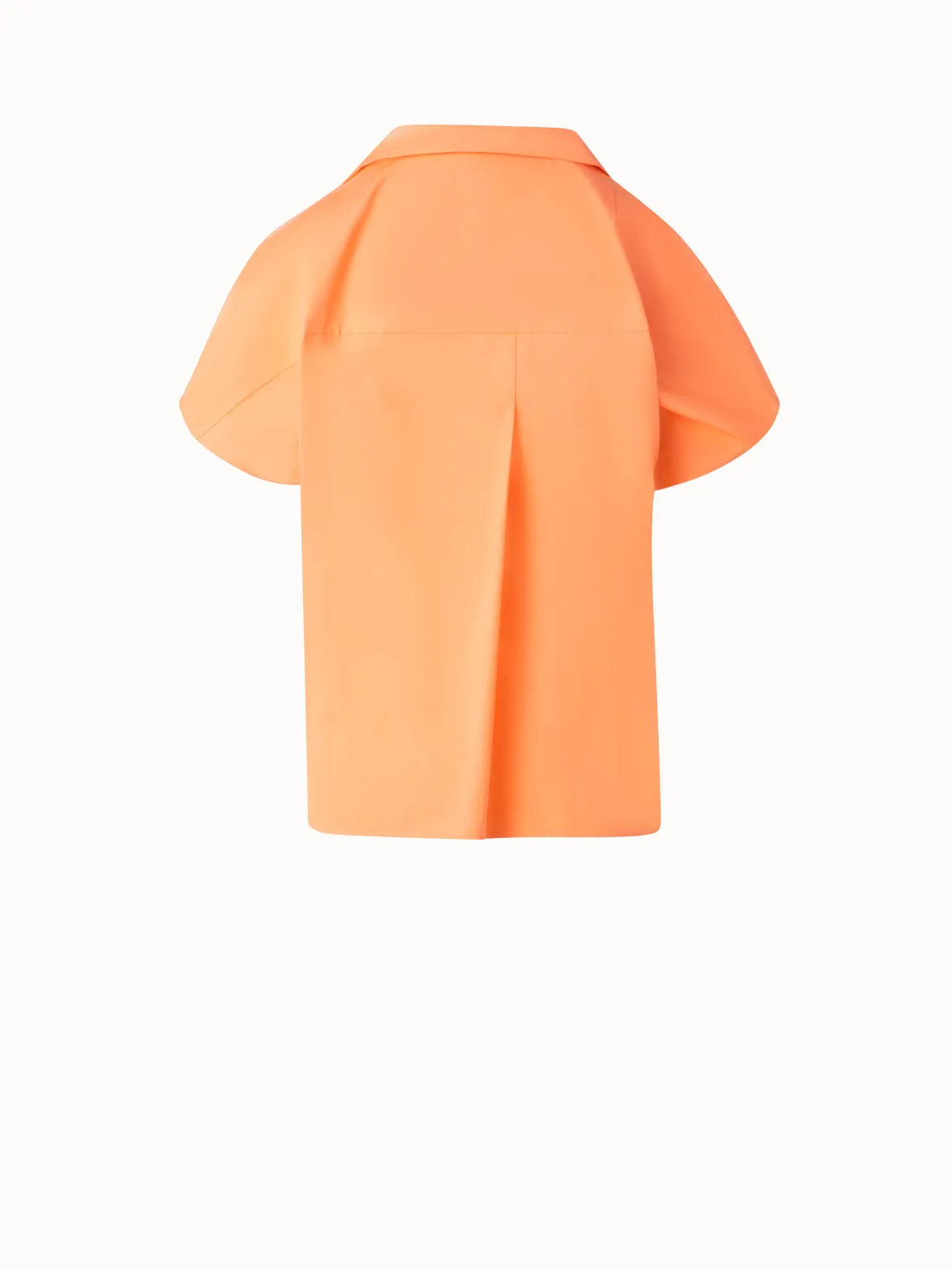 Cotton Blouse with Collar Knot