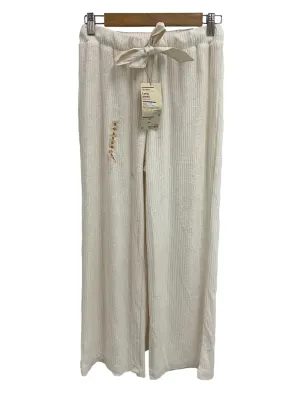Cream Fluffy Long Pants