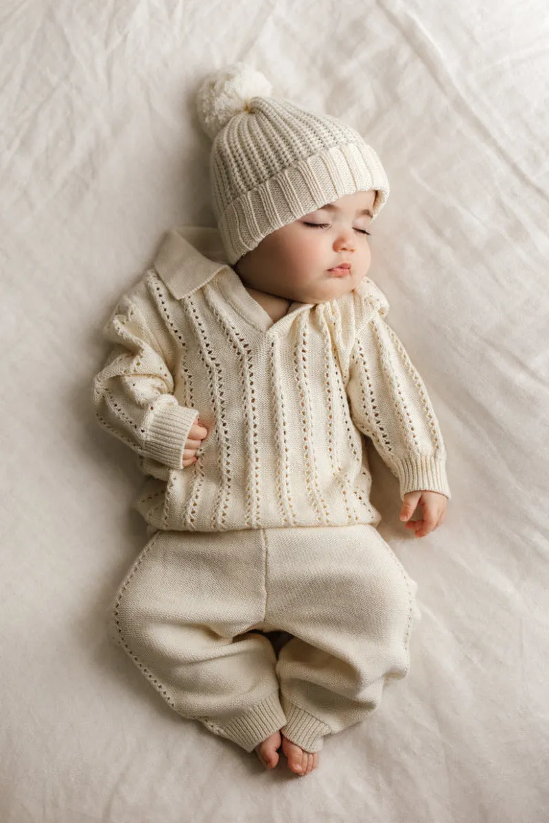 Crochet Pants - Natural