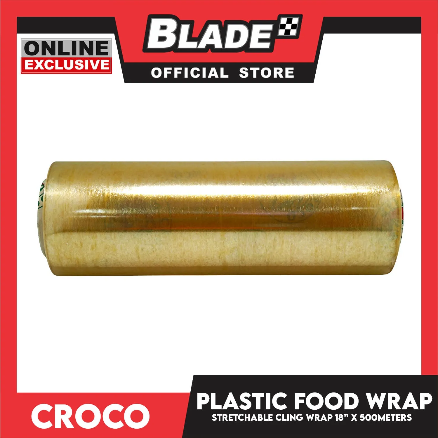 Croco Food Wrap 18inches x 500meters Cling Wrap Plastic Food Wrap and BPA Free Plastic Wrap