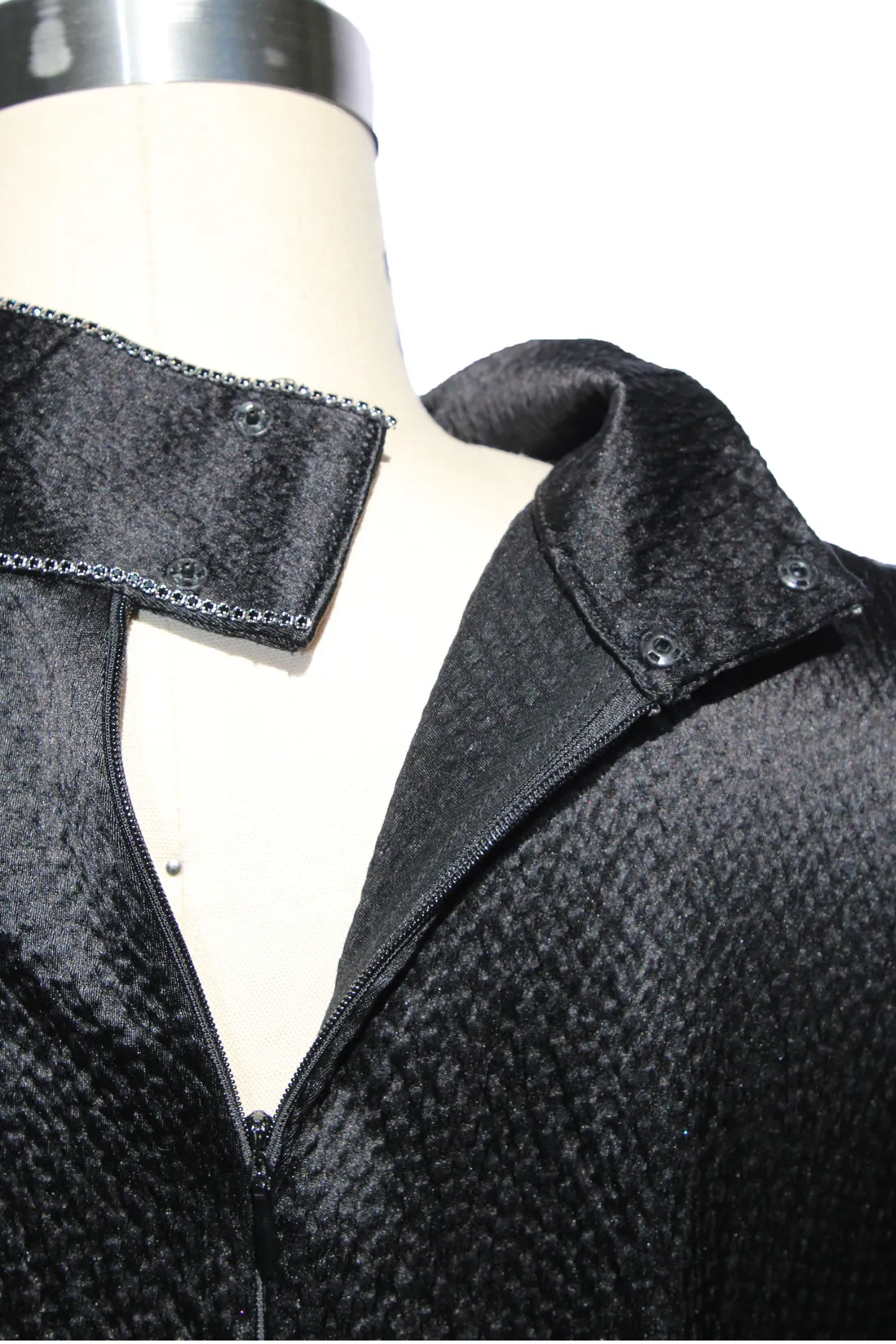 Crystal Bow Hammered Silk Blouse