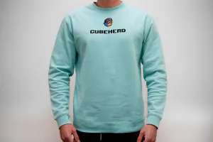 CubeHead Turquoise Sweatshirt
