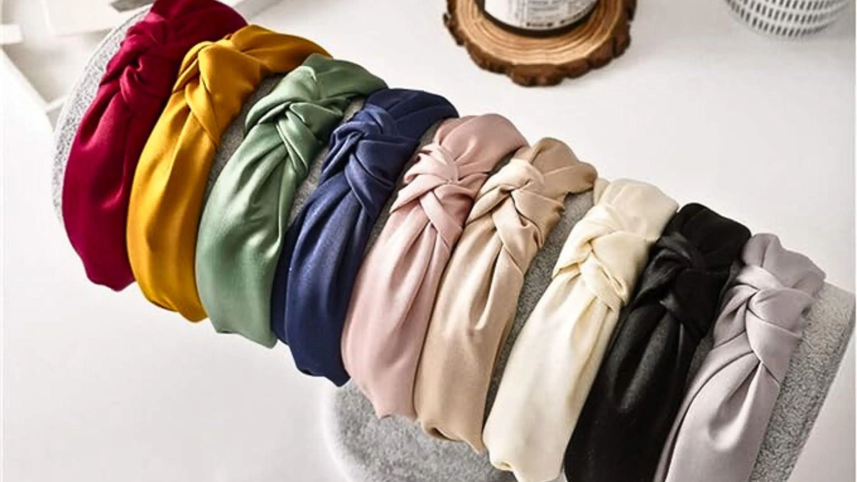 Dark Gold Top Knot Headband