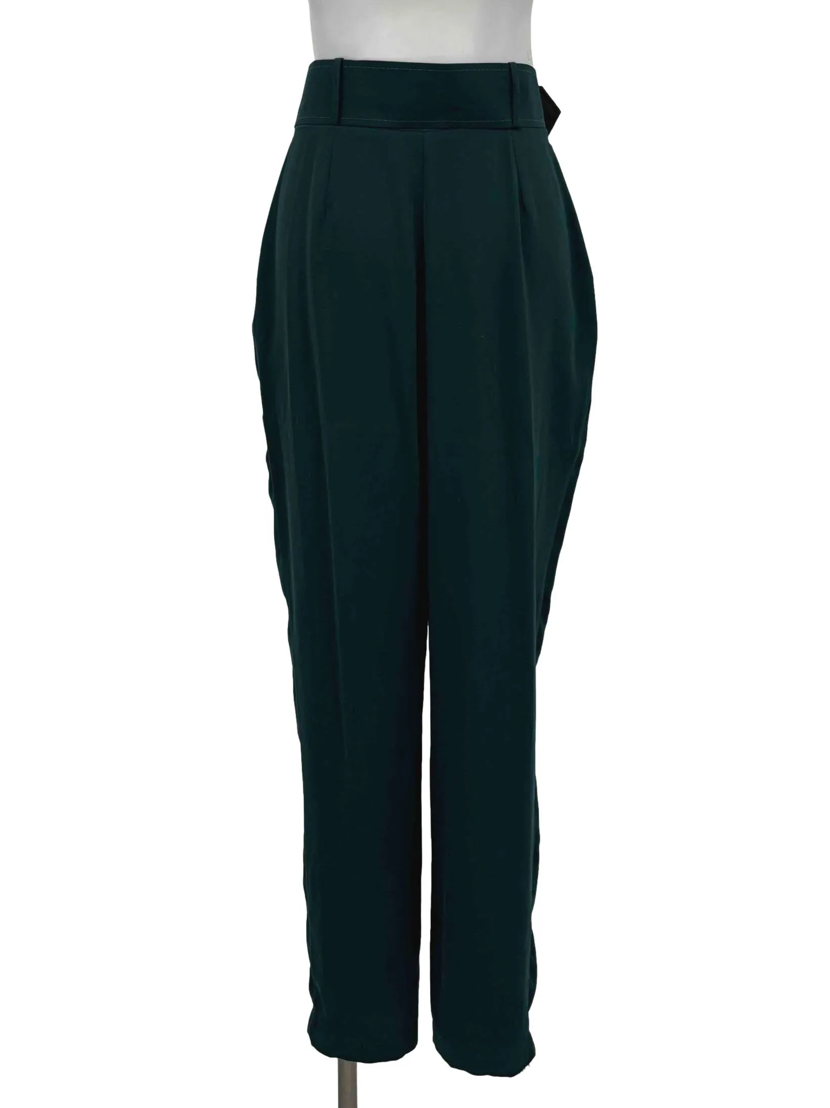 Dark Green Pegged Pants