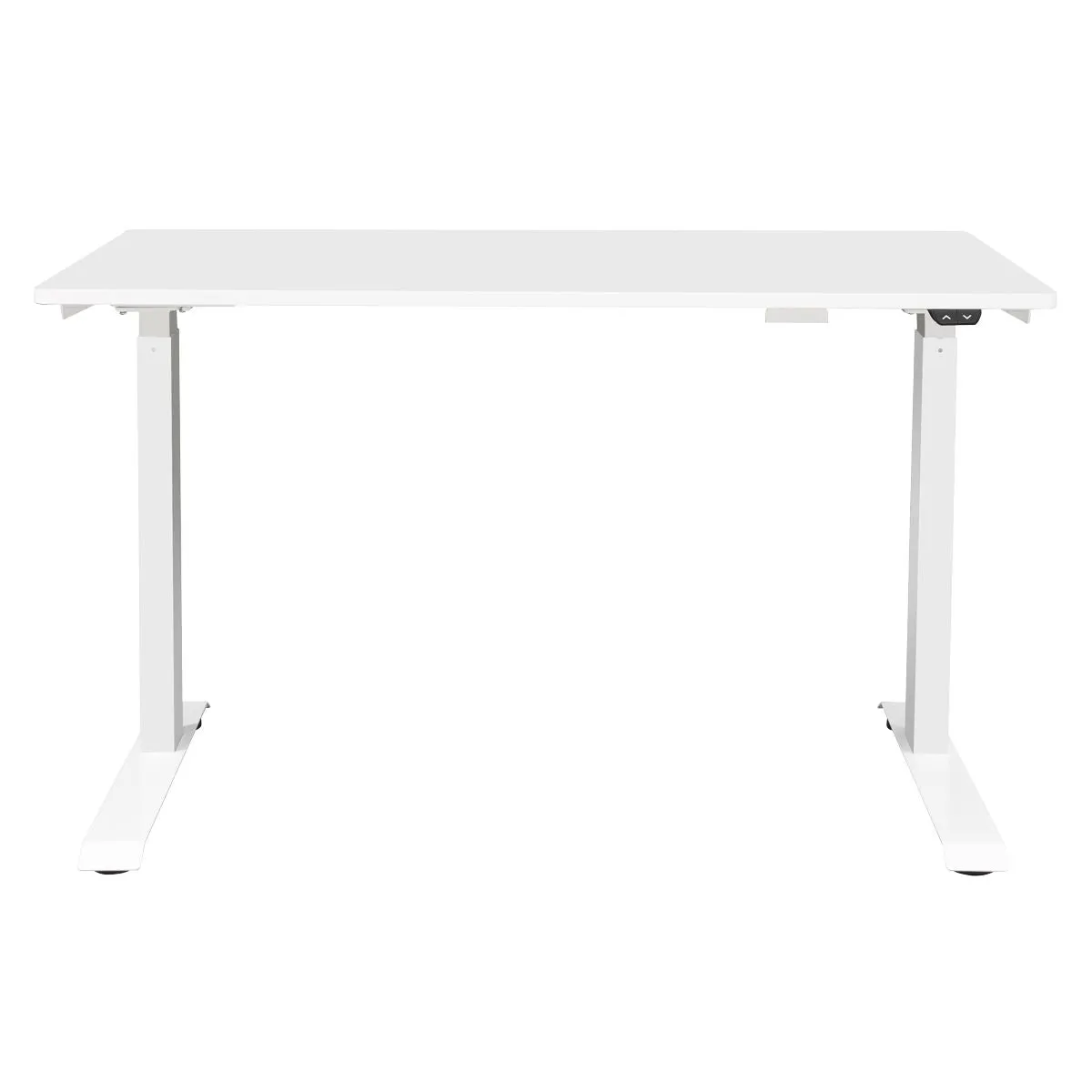 Dellonda White Electric Adjustable Office Standing Desk, Quiet & Fast 1200x600mm