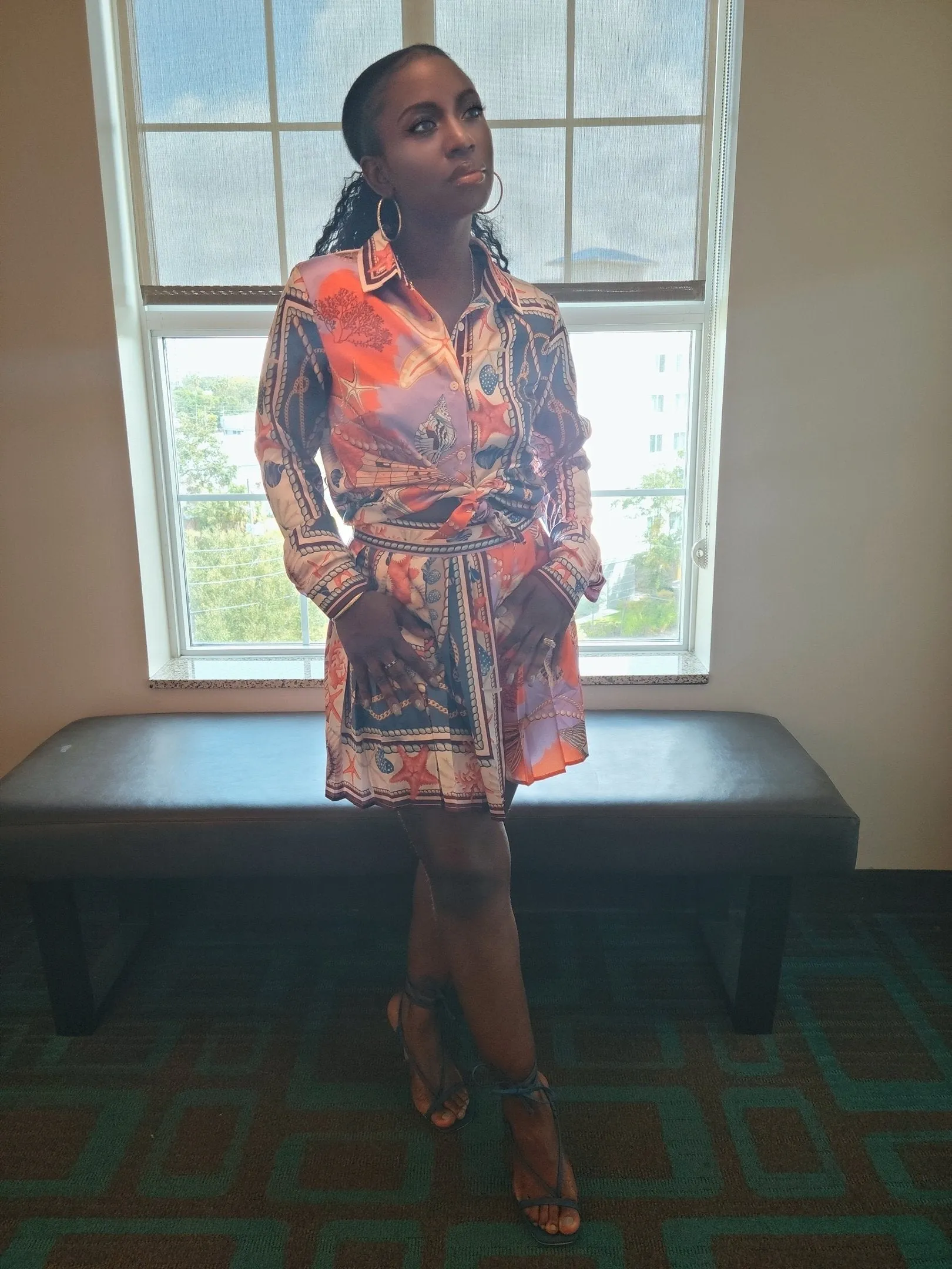 Destination Skirt Set (Orange)