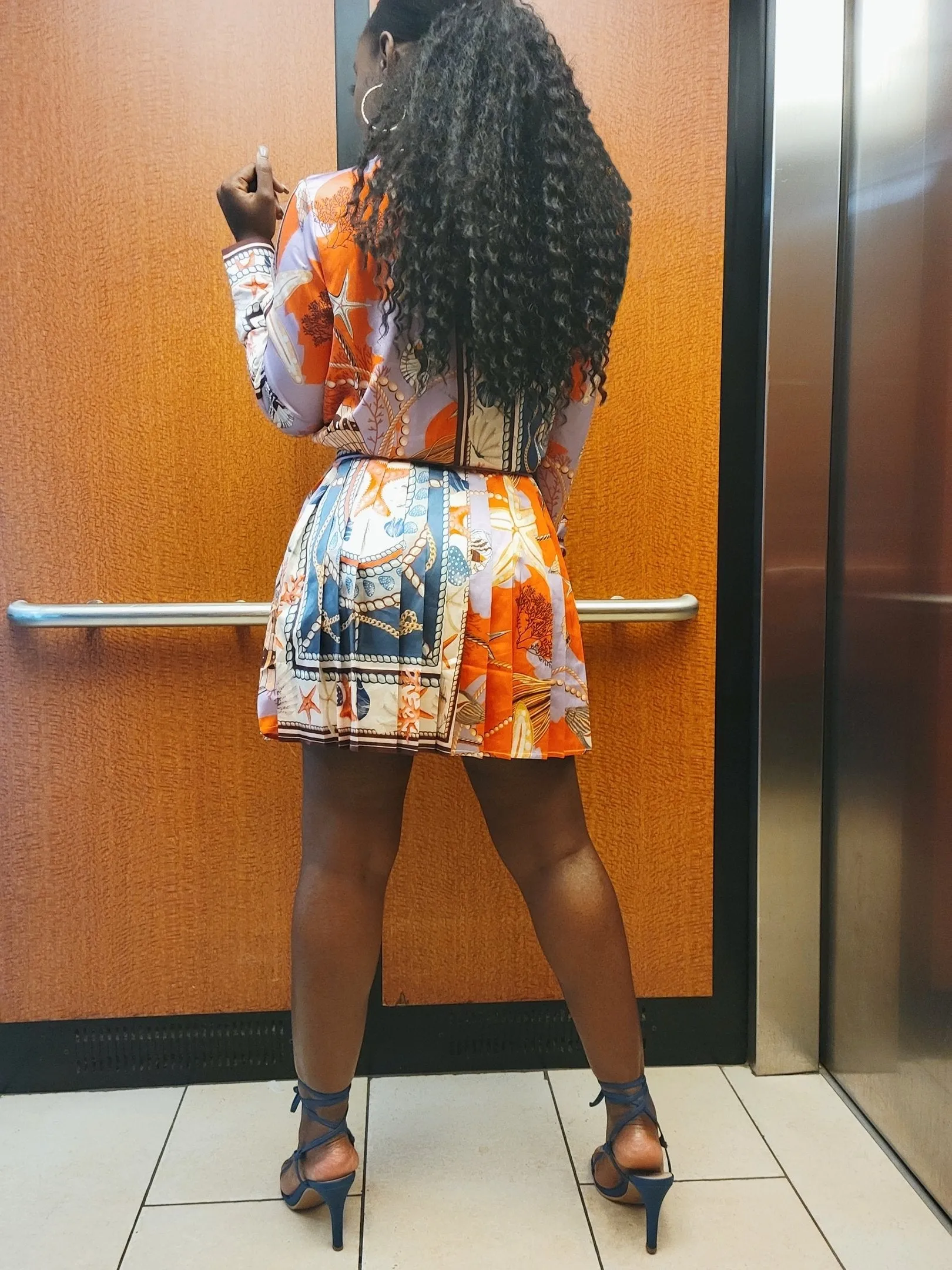 Destination Skirt Set (Orange)
