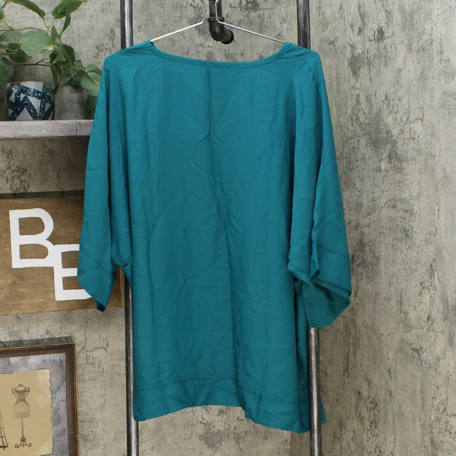 DG2 by Diane Gilman Women's Plus Size Dolman Sleeve Top