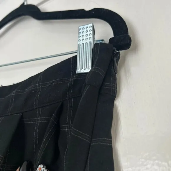 Disturbia Check Skirt with Removable Braces [UK 14]