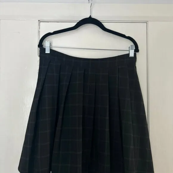 Disturbia Check Skirt with Removable Braces [UK 14]