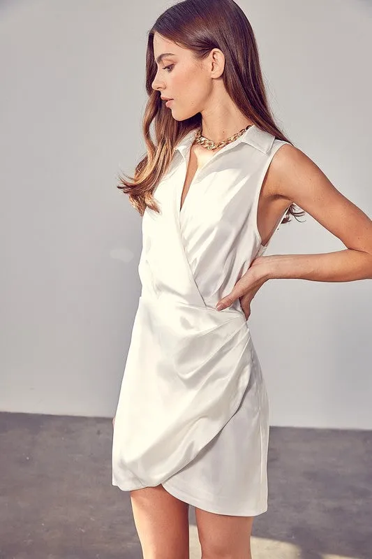 Do   Be Collection Junior Collar Wrap Dress