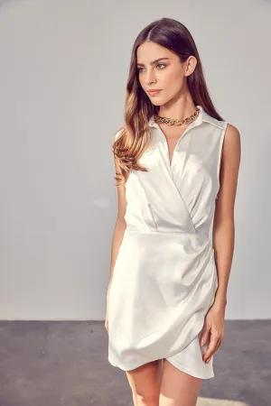 Do   Be Collection Junior Collar Wrap Dress
