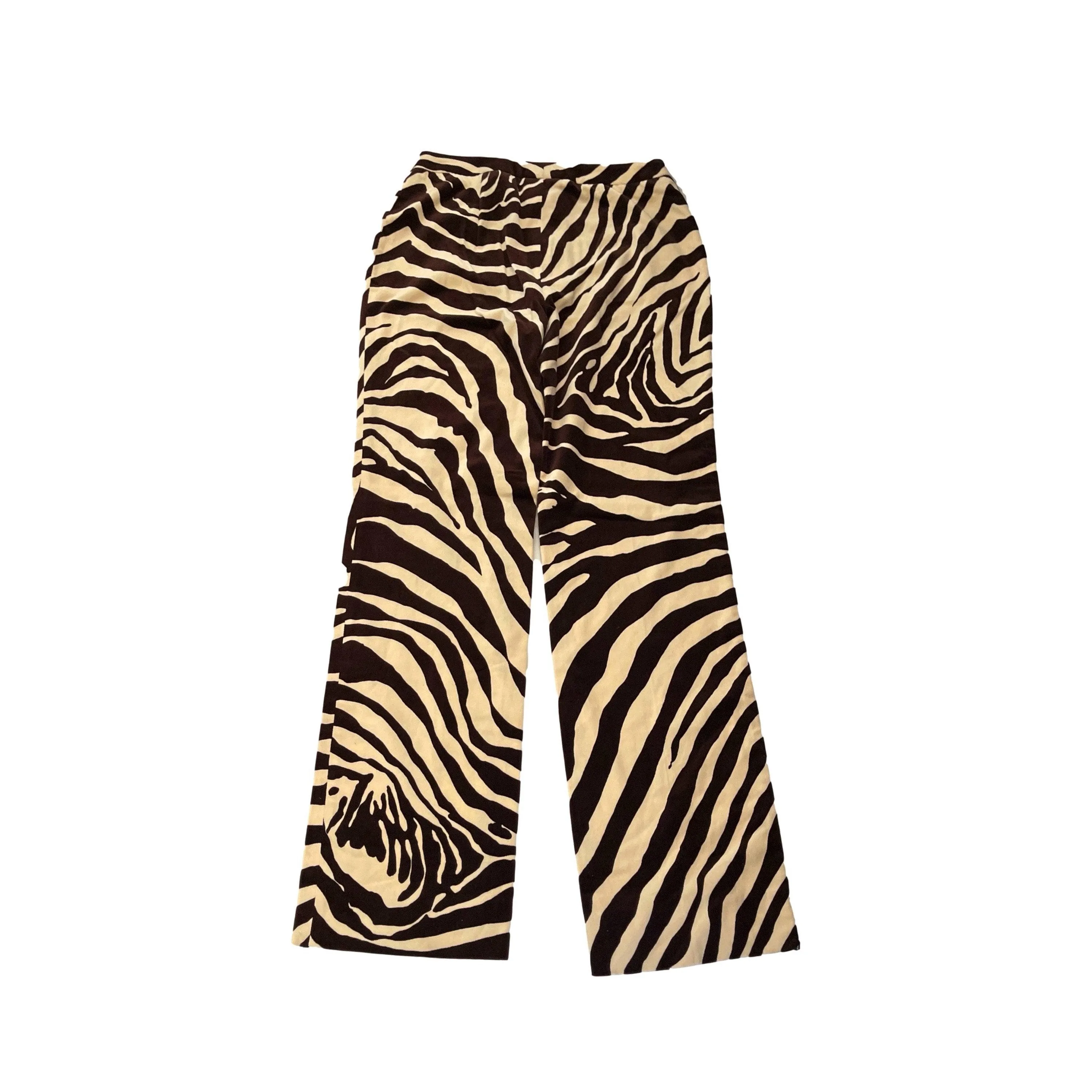Dolce & Gabbana Cream Zebra Print Pants