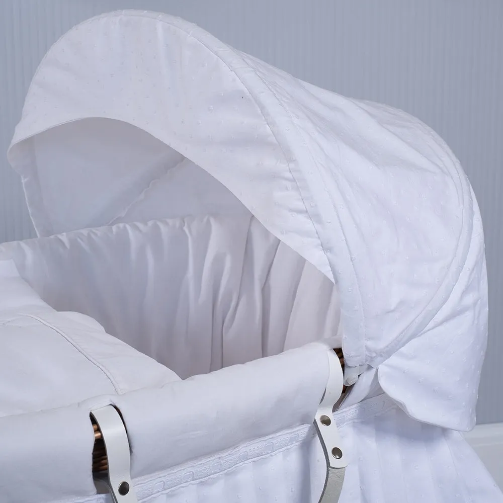 Dressing Set for Moses Basket, White
