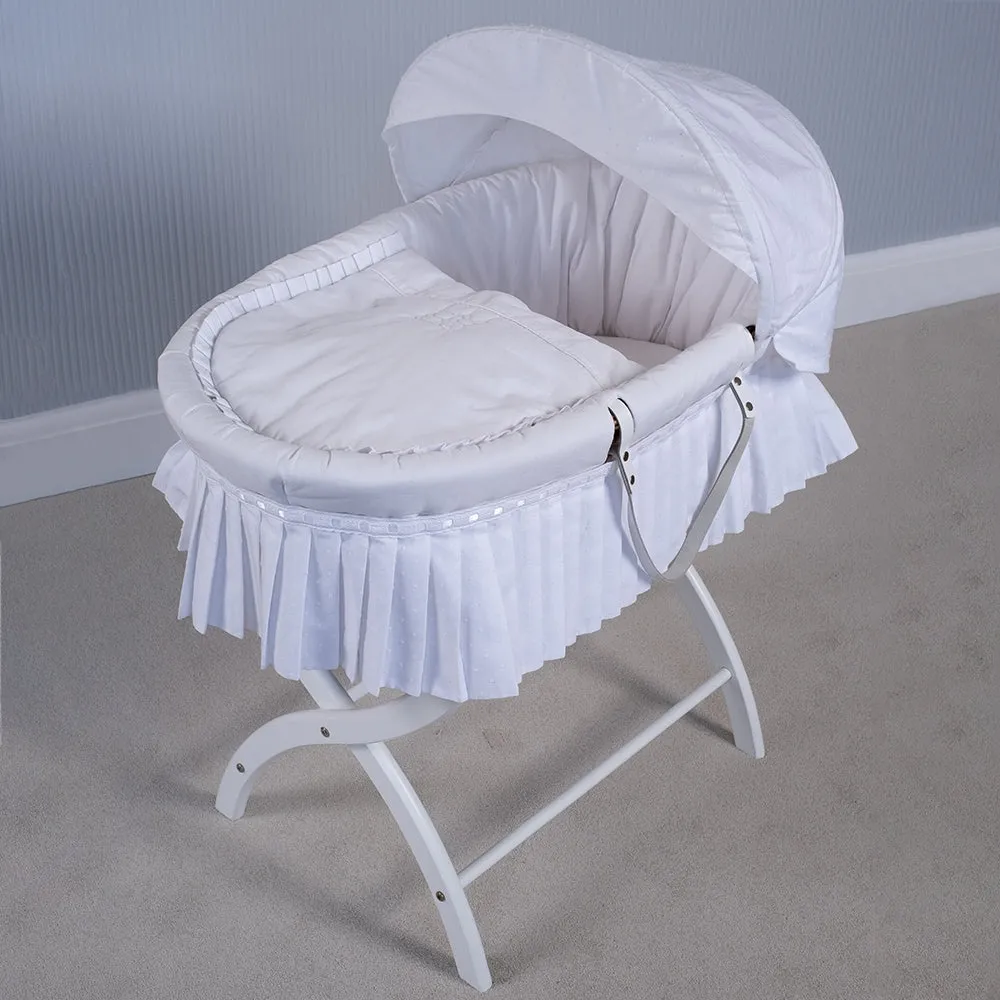 Dressing Set for Moses Basket, White