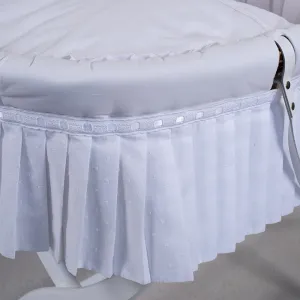 Dressing Set for Moses Basket, White