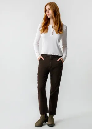 Easy Trouser Relaxed Crop Straight (Espresso)