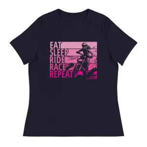 Eat Sleep Ride Race Repeat T-Shirt