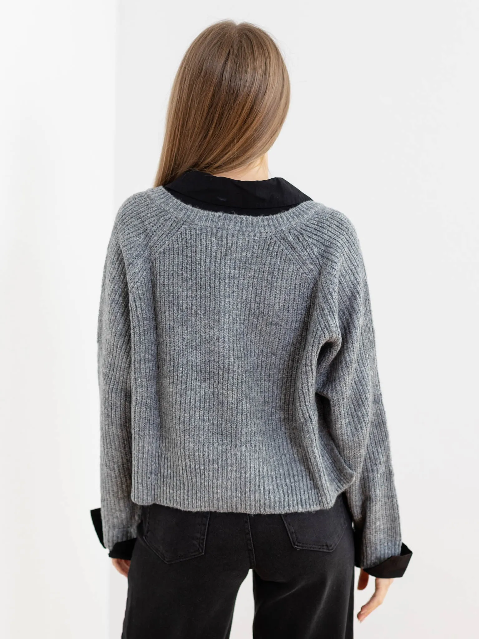 Elan Sweater V-Neck Collared Shirt