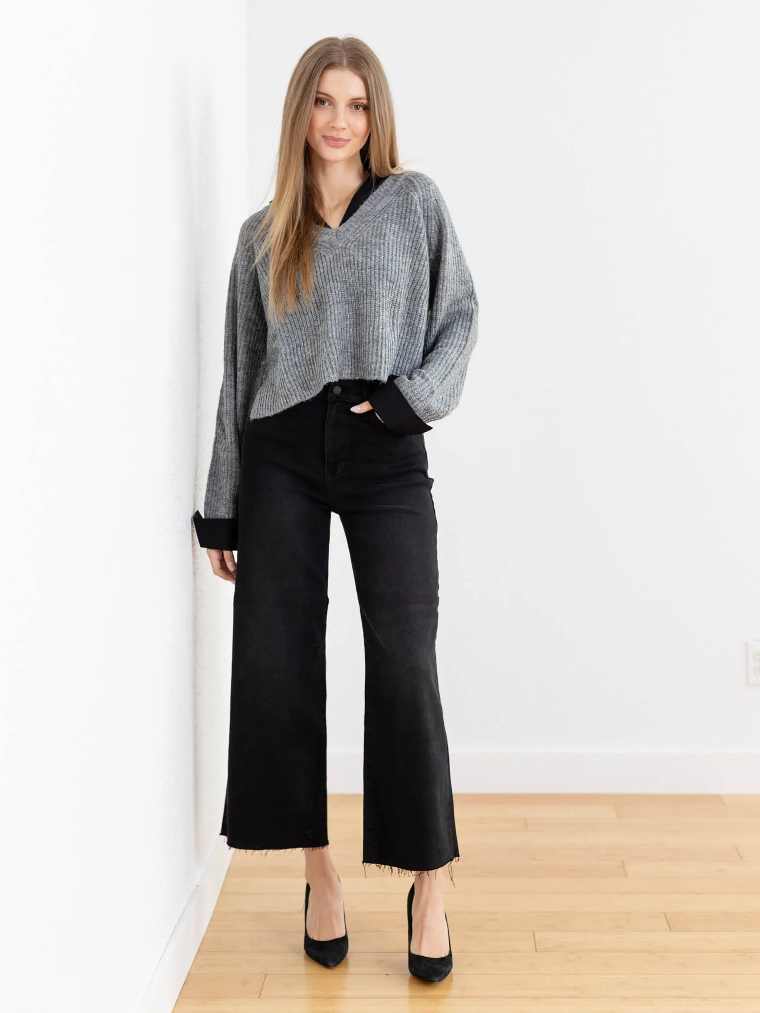 Elan Sweater V-Neck Collared Shirt