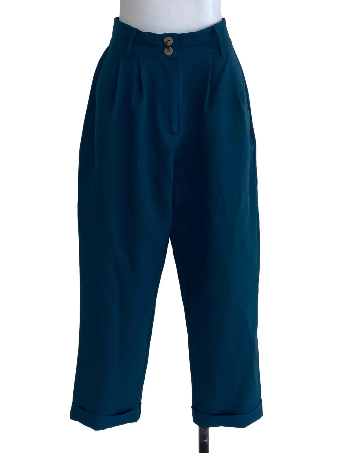 Emerald Green Plain Pants