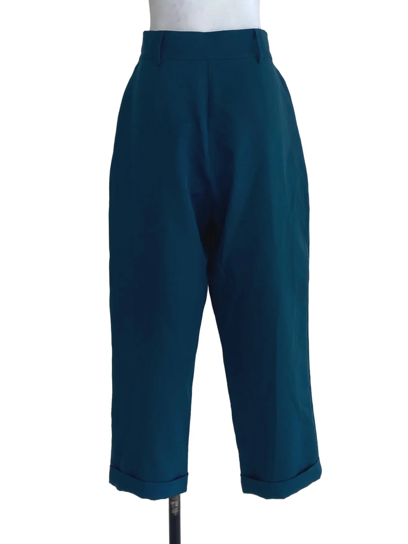 Emerald Green Plain Pants