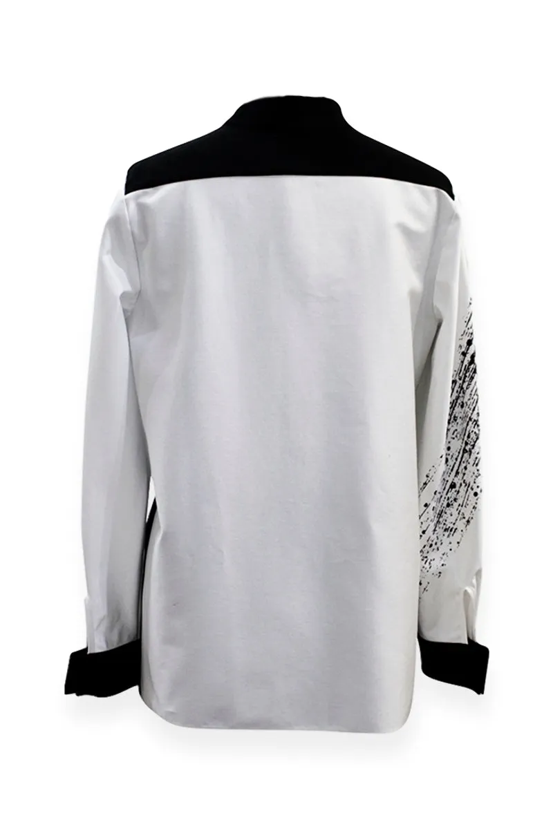 Emmelle Mi Jong Mandarin Collar Blouse