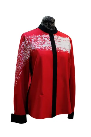 Emmelle Mi Jong Mandarin Collar Blouse