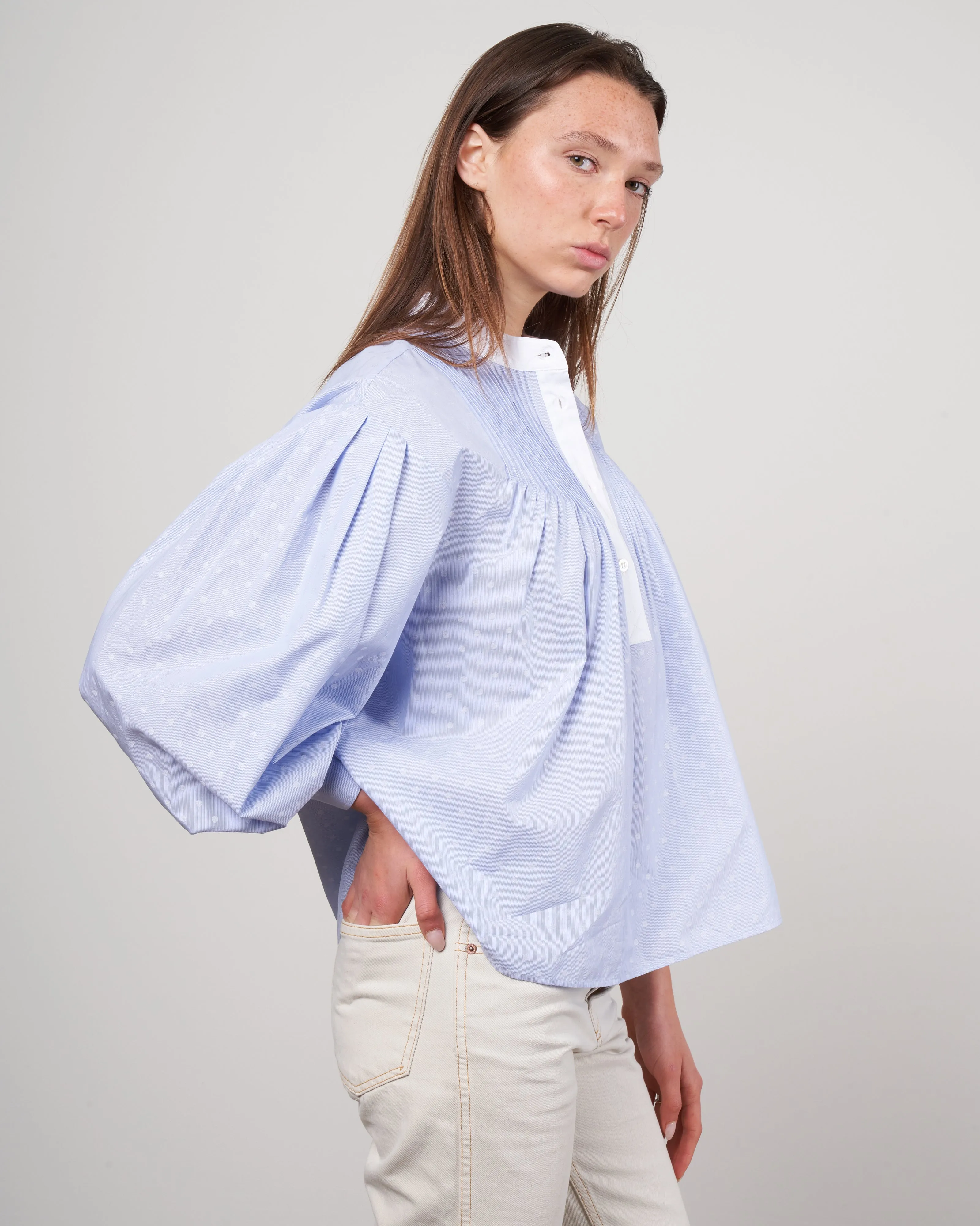 emmie blouse - sky