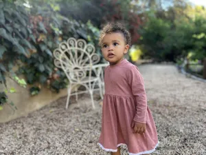 ettie   h Girls Martha Dress - Pink