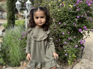 ettie   h Girls Sally Dress - Sage Green
