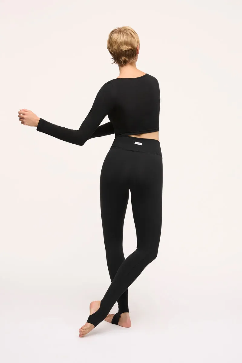 Evie Wrap Top | Black
