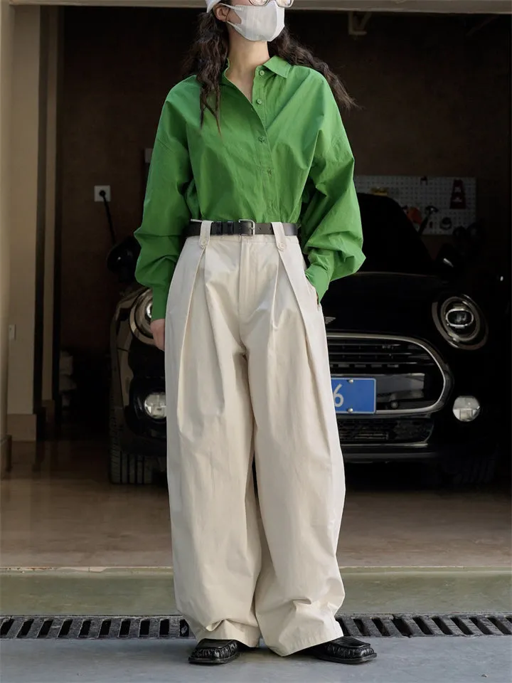 Female Vogue Korean Style High-rise All-match Commuter Pants