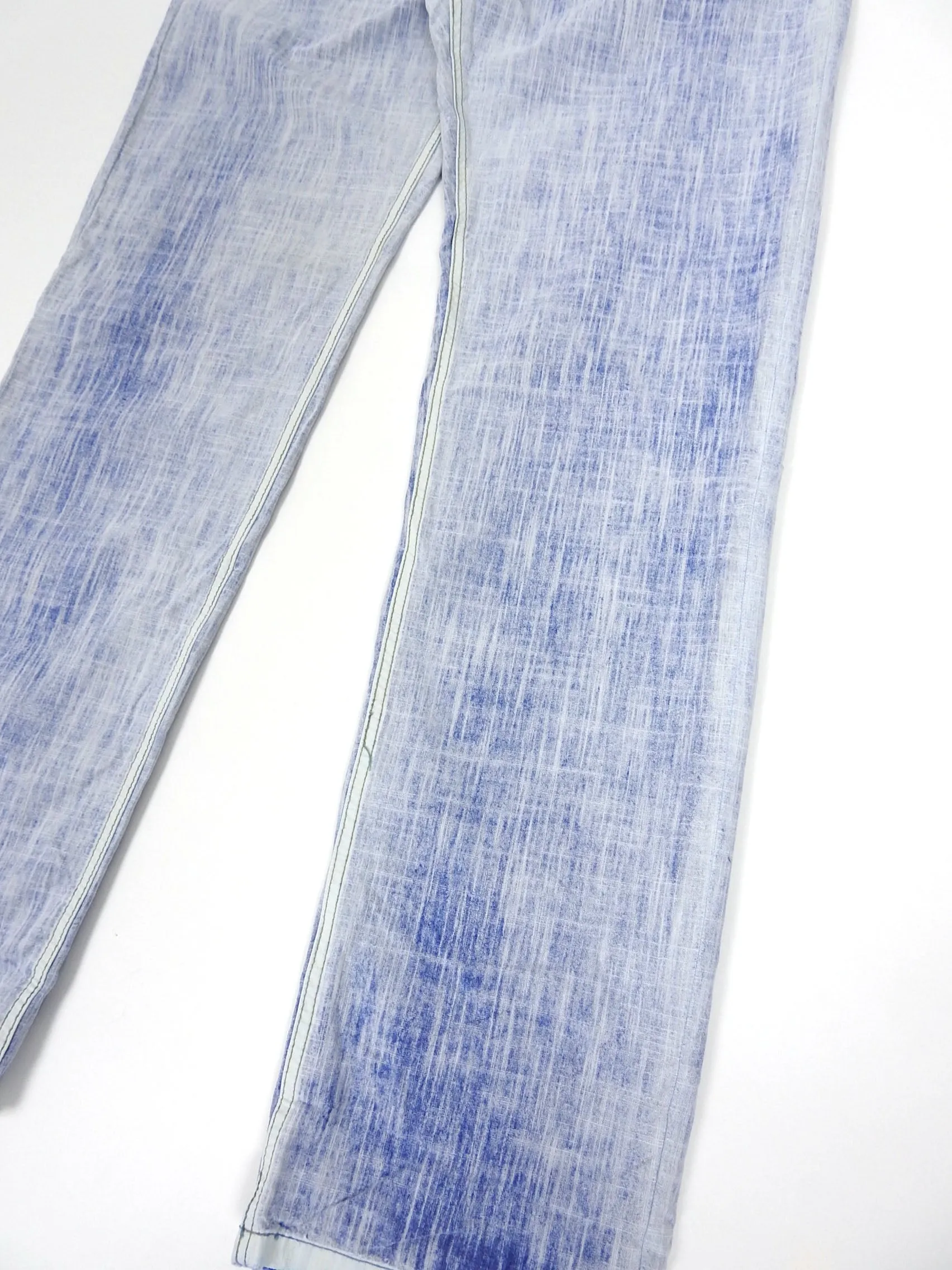 Fendi 2 Tone Trouser White/Blue Size 36