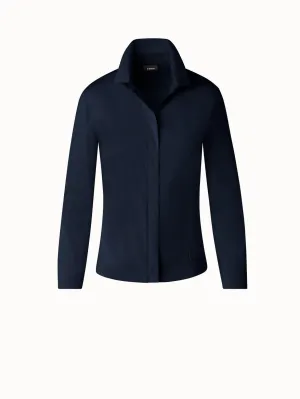 Fitted Cotton Blouse with Stretch