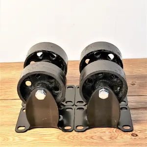 Fixed Vintage Caster Wheels - Set of 4 Pcs