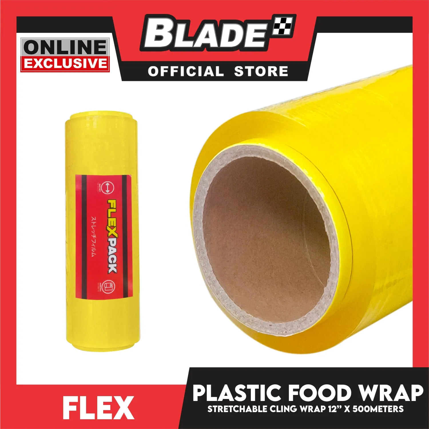Flex Food Wrap 12inches x 500meters Cling Wrap Plastic Food Wrap and BPA Free Plastic Wrap GEN108