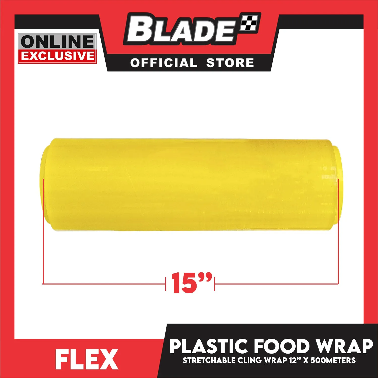 Flex Food Wrap 15inches x 500meters Cling Wrap Plastic Food Wrap and BPA Free Plastic Wrap GEN109