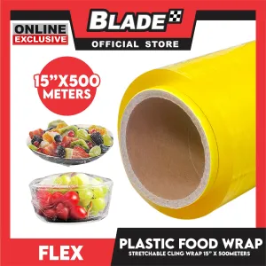 Flex Food Wrap 15inches x 500meters Cling Wrap Plastic Food Wrap and BPA Free Plastic Wrap GEN109