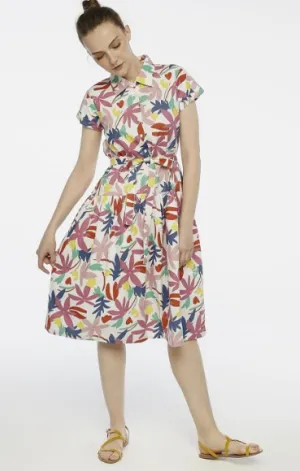 Floral Cotton Shirt Dress