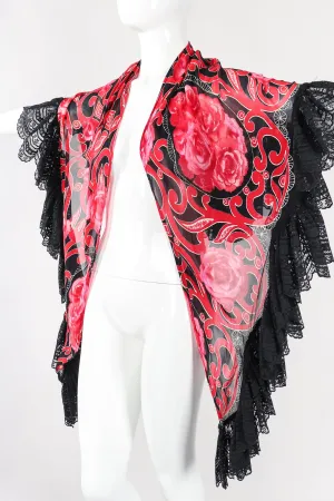 Floral Lace Shawl