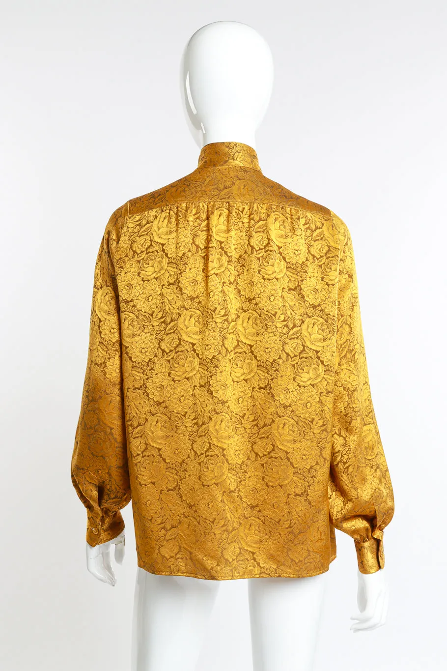 Floral Silk Jacquard Blouse