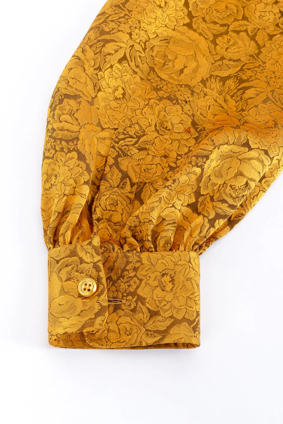 Floral Silk Jacquard Blouse
