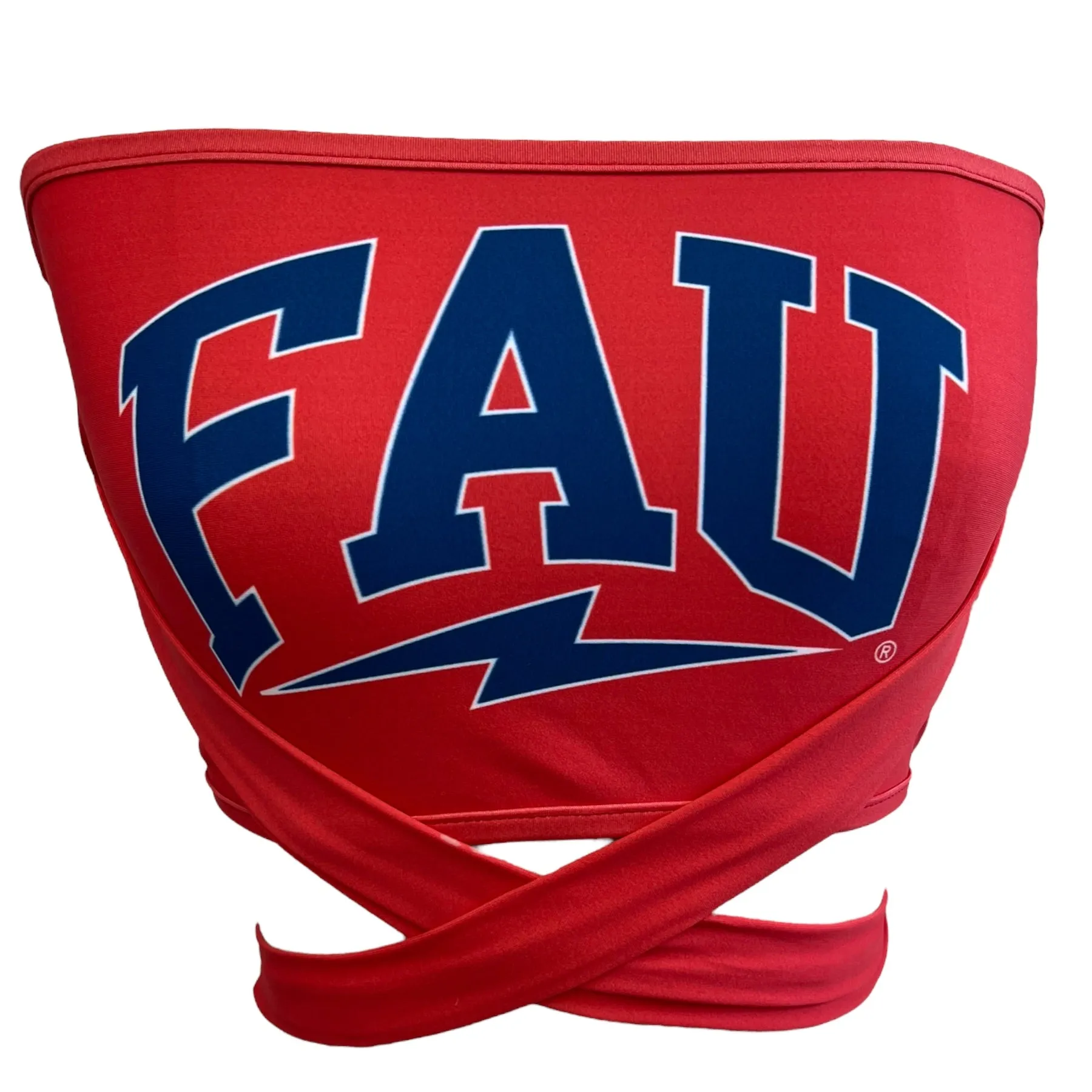 Florida Atlantic Owls Red Multi Way Bandeau Top