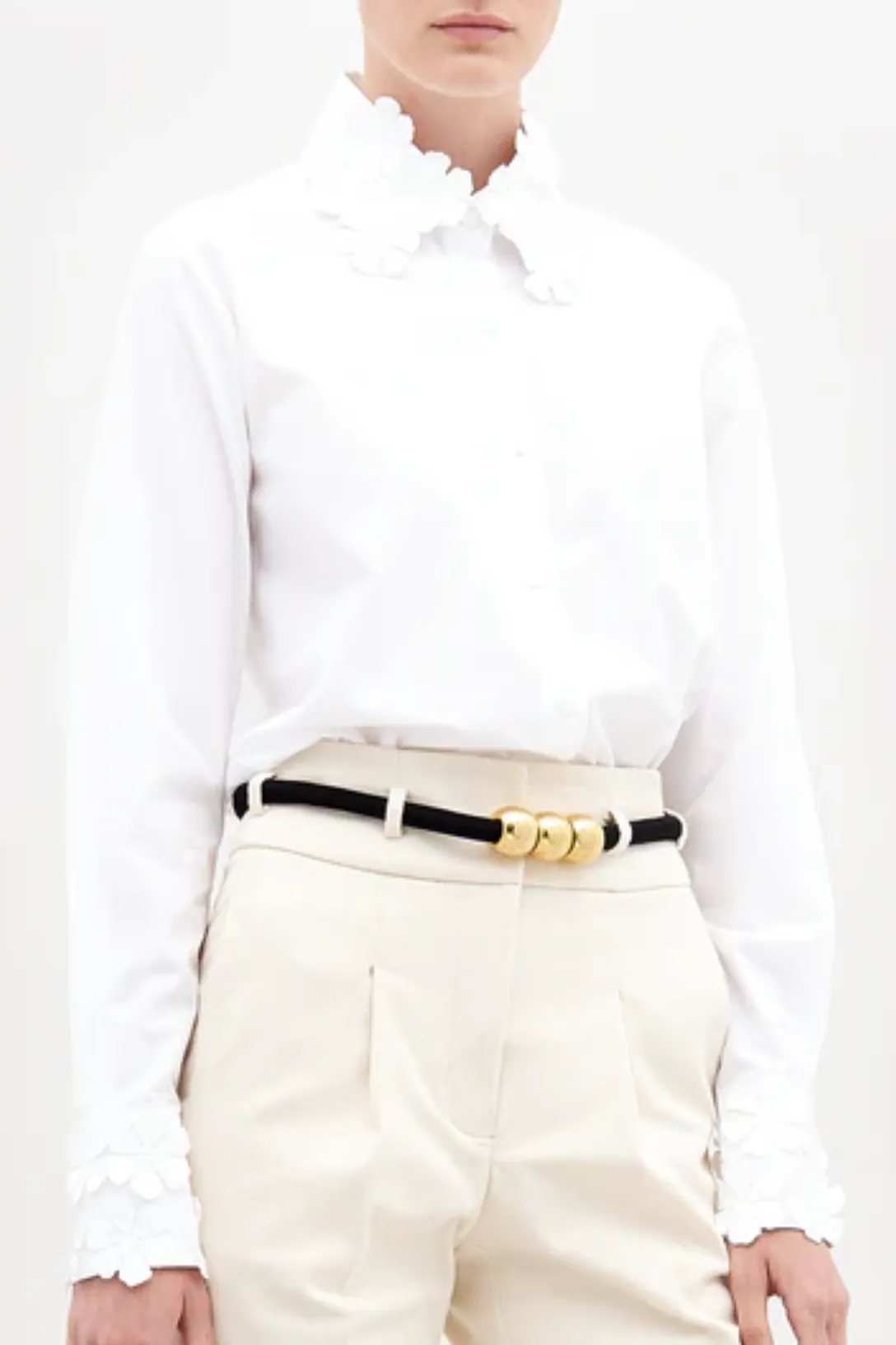 Flower Blouse | White