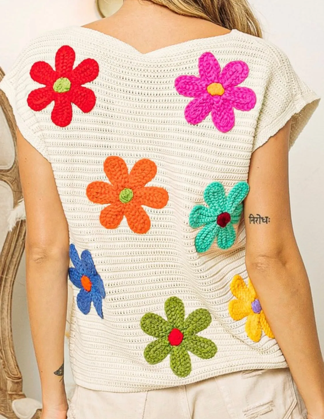 Flower Child Top Fuchsia- XL too!