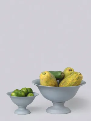 FOOTED VASO (STEEL GREY)