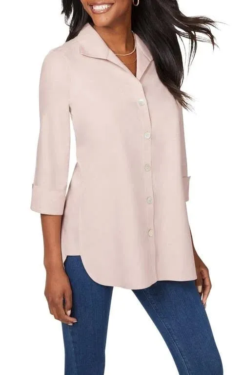 Foxcroft Pandora Essential Pinpoint Non-Iron Tunic