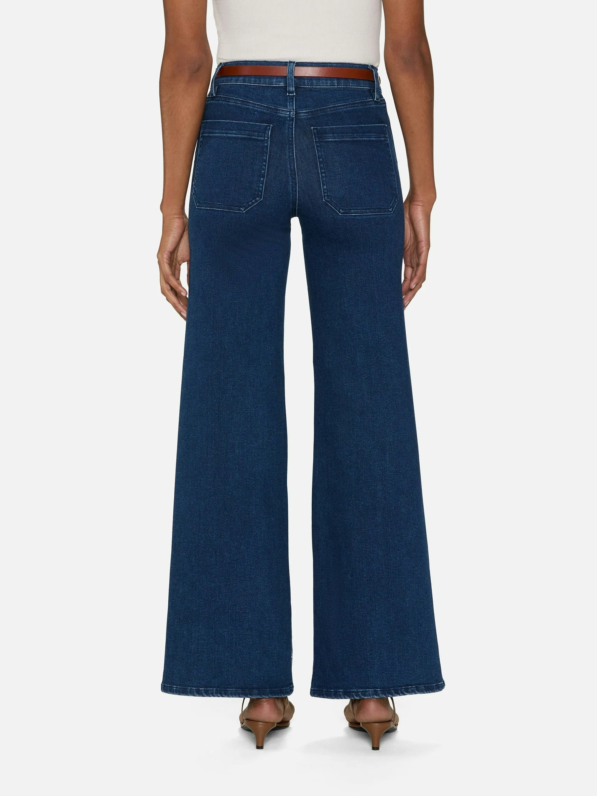 FRAME Le Slim Palazzo Modernist Pocket Pant