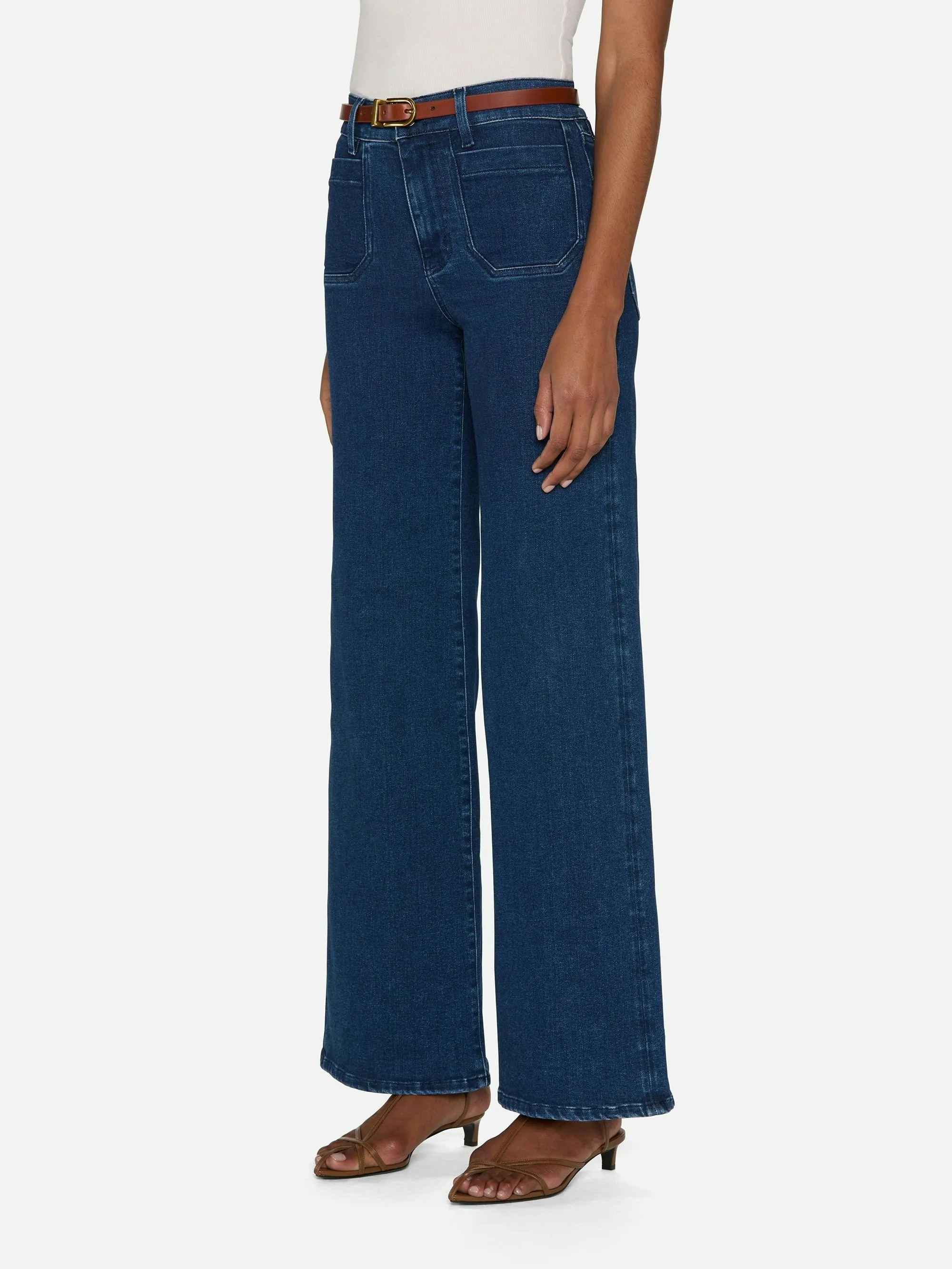 FRAME Le Slim Palazzo Modernist Pocket Pant